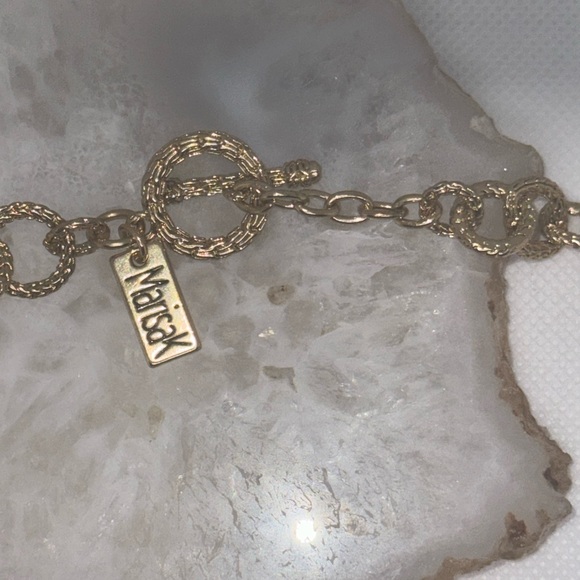 MarisaK Textured Gold-Tone Chain Necklace - Picture 5 of 7